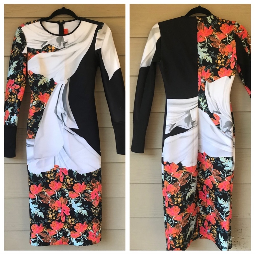 Clover Canyon - Lady Wilde Neoprene Dress in Multi - Picture 2 of 7